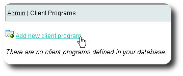 Client Programs