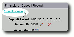deposit record