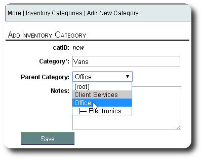 inventory categories