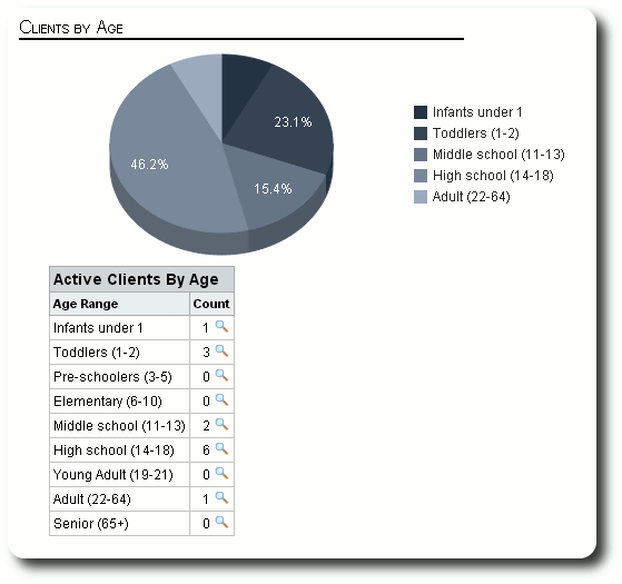 client aggregate report