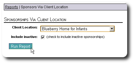 sponsor client location