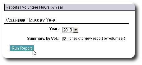 volunteer year report